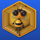 easy honey bee symbol icon
