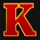 eggs of gold k letter symbol icon