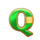 egypt coin hold and spin q symbol icon