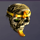 egyptian stone skull symbol icon