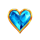 electric chip heart symbol icon