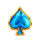 electric chip spade symbol icon