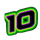 electric rocks 10 symbol icon