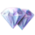 electro coin link diamonds symbol icon