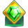 electro coin link green gem symbol icon