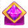 electro coin link pink gem symbol icon
