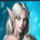 elven princesses white hair princess symbol icon