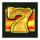 emerald bounty 7s hold and win seven gold symbol icon