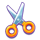 emotiwins scissors symbol icon