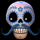 esqueleto explosivo 2 powerpoints skeleton blue symbol icon