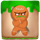 evil dozen green gingerbread symbol icon