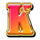 explosive diamond mine k symbol icon