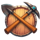 explosive diamond mine tools symbol icon