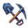 explosive nudge shovel pickaxe symbol icon