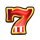 explosive wins 7 red symbol icon