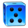 extra crown classic dice 5 symbol icon
