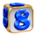 extra crown dice 8 symbol icon