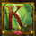 fancy jungle k symbol icon