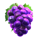 fast fruits doublemax grape symbol icon