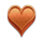 fat banker orange heart symbol icon