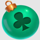 fat santa teal bauble symbol icon