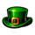 fateful fortune leprechaun hat symbol icon