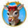 father christmas reindeer symbol icon