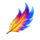 fenix da lava feather symbol icon