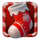 festive emerald christmas stocking symbol icon