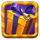 festive emerald gift box symbol icon