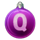festive emerald q symbol icon