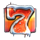 festive xmas 7s 7red symbol icon