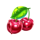 fiery chilli cherry symbol icon