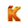 fiery chilli k symbol icon