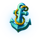 fins of fortune anchor symbol icon