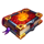 fire blaze orange wizard book symbol icon