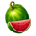 fire crown watermelon symbol icon