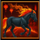 fire derby black horse symbol icon