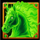 fire derby green horse symbol icon