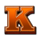 fire stampede k symbol icon