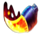 fire wolf ii tooth symbol icon