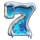 firedream xmas hold and win blue seven symbol icon