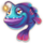fishermans bounty deluxe blue angler fish symbol icon