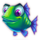 fishermans bounty deluxe green fish symbol icon