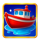 fishing splash boat symbol icon