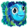 fishy business mega cascade blue fish symbol icon