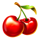 flame fruits frenzy cherries symbol icon