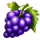 flame fruits frenzy grapes symbol icon