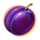 flame fruits frenzy hold and win plum symbol icon