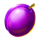 flame fruits frenzy plum symbol icon